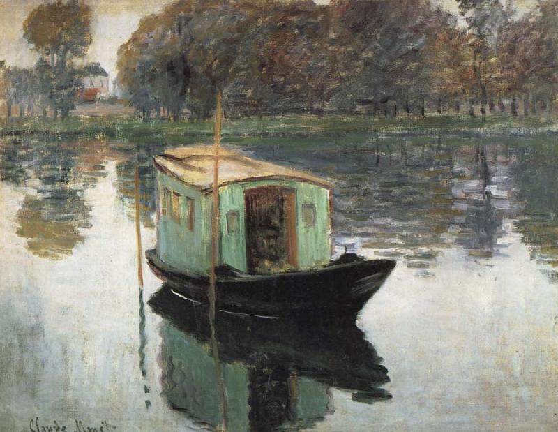 Claude Monet The Studio Boat Germany oil painting art